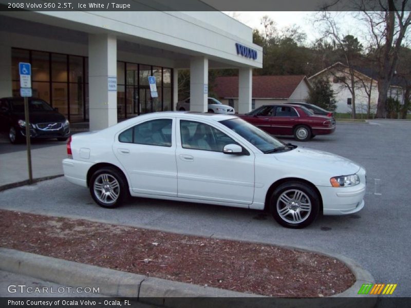 Ice White / Taupe 2008 Volvo S60 2.5T