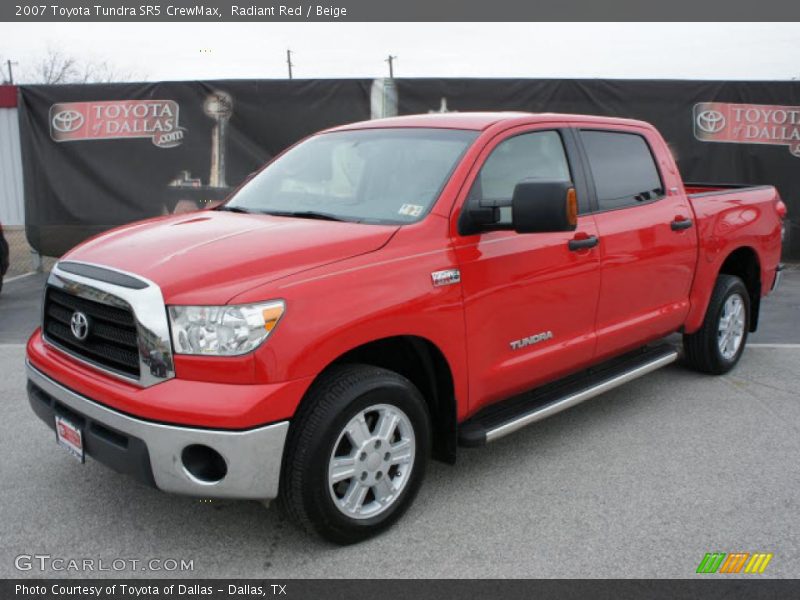 Radiant Red / Beige 2007 Toyota Tundra SR5 CrewMax
