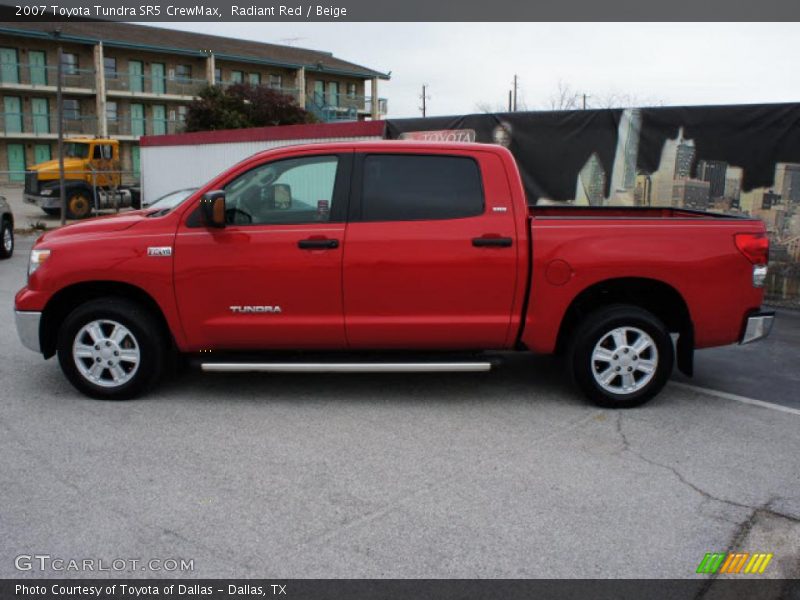Radiant Red / Beige 2007 Toyota Tundra SR5 CrewMax