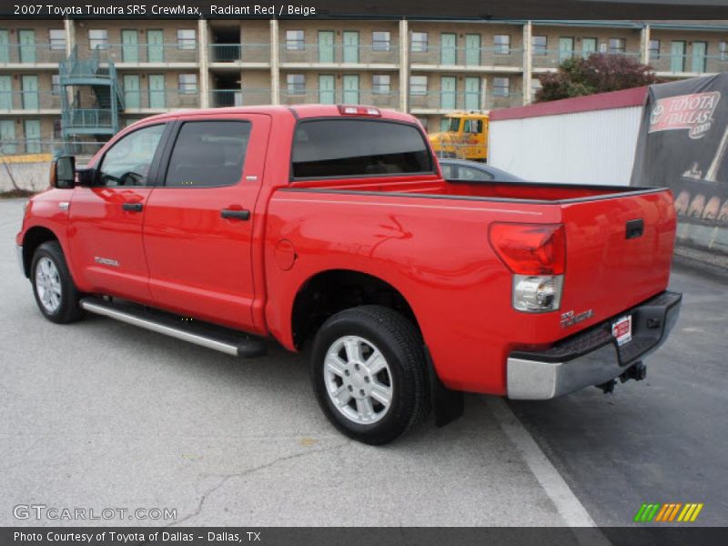 Radiant Red / Beige 2007 Toyota Tundra SR5 CrewMax