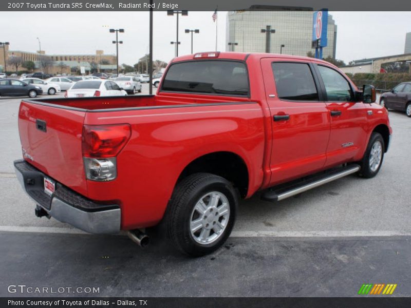 Radiant Red / Beige 2007 Toyota Tundra SR5 CrewMax