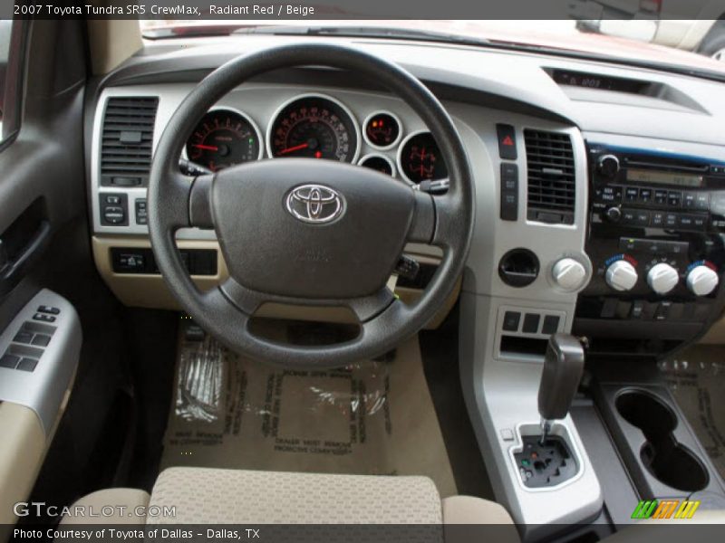 Radiant Red / Beige 2007 Toyota Tundra SR5 CrewMax