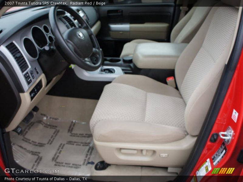 Radiant Red / Beige 2007 Toyota Tundra SR5 CrewMax