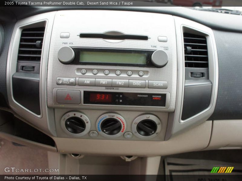 Controls of 2005 Tacoma PreRunner Double Cab