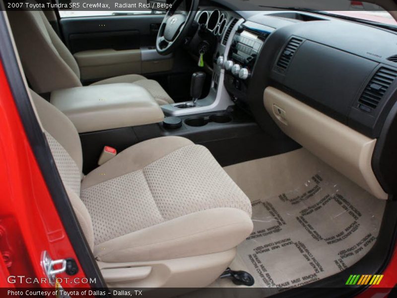 Radiant Red / Beige 2007 Toyota Tundra SR5 CrewMax
