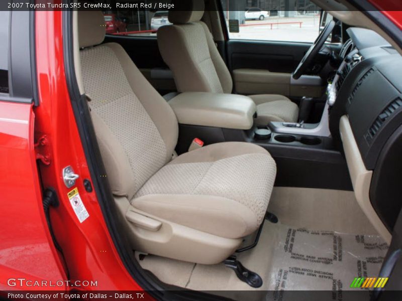 Radiant Red / Beige 2007 Toyota Tundra SR5 CrewMax