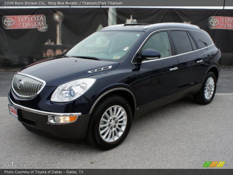 Ming Blue Metallic / Titanium/Dark Titanium 2008 Buick Enclave CXL