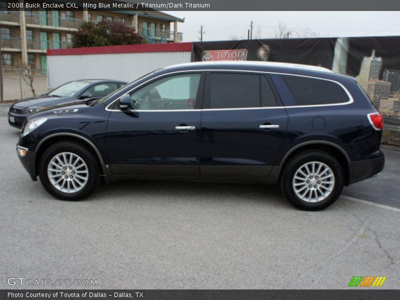Ming Blue Metallic / Titanium/Dark Titanium 2008 Buick Enclave CXL