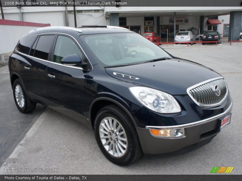 Ming Blue Metallic / Titanium/Dark Titanium 2008 Buick Enclave CXL