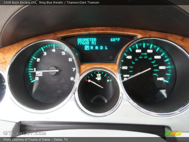 Ming Blue Metallic / Titanium/Dark Titanium 2008 Buick Enclave CXL