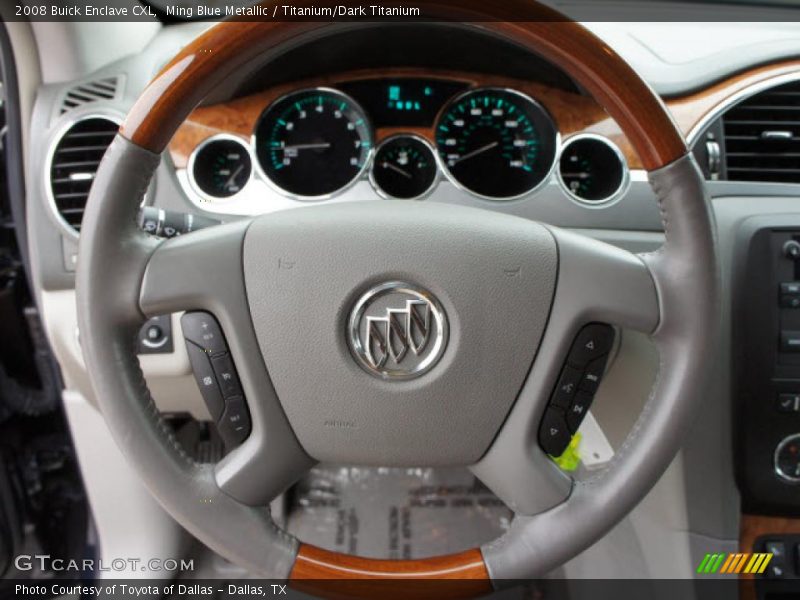 Ming Blue Metallic / Titanium/Dark Titanium 2008 Buick Enclave CXL