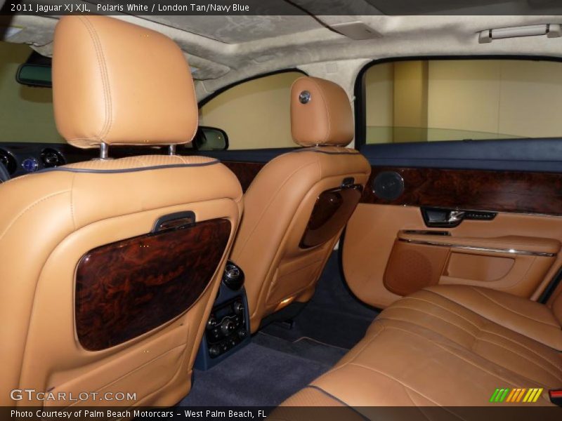 Polaris White / London Tan/Navy Blue 2011 Jaguar XJ XJL