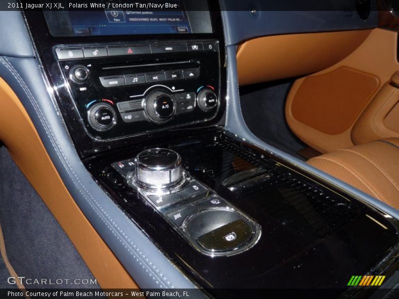 Polaris White / London Tan/Navy Blue 2011 Jaguar XJ XJL