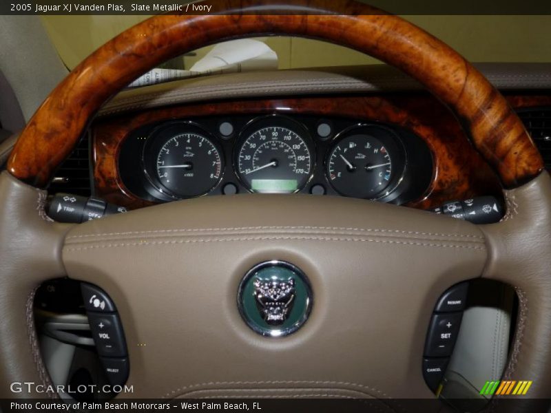 Slate Metallic / Ivory 2005 Jaguar XJ Vanden Plas