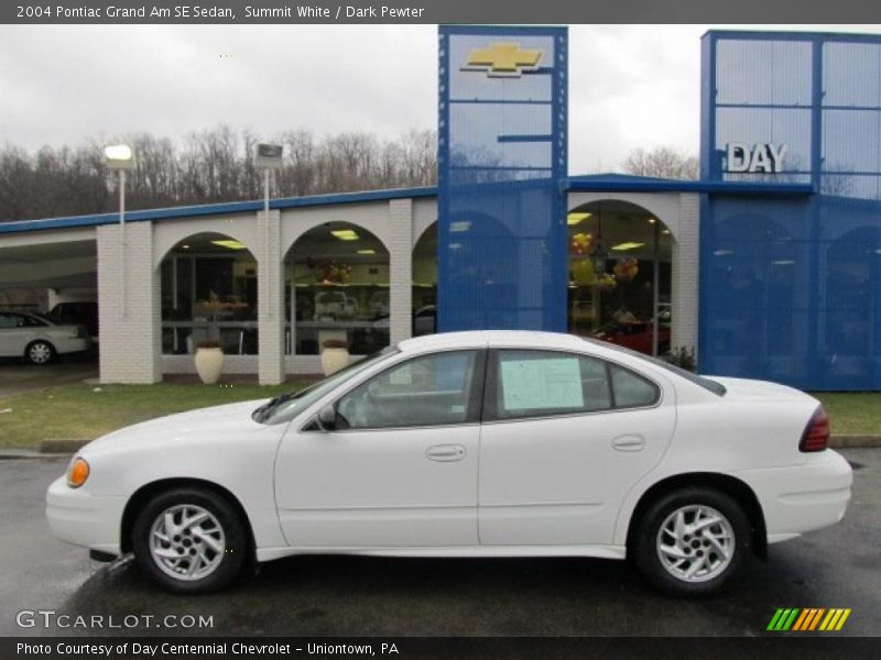 Summit White / Dark Pewter 2004 Pontiac Grand Am SE Sedan