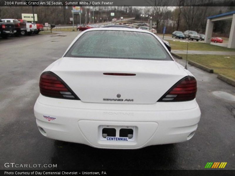 Summit White / Dark Pewter 2004 Pontiac Grand Am SE Sedan