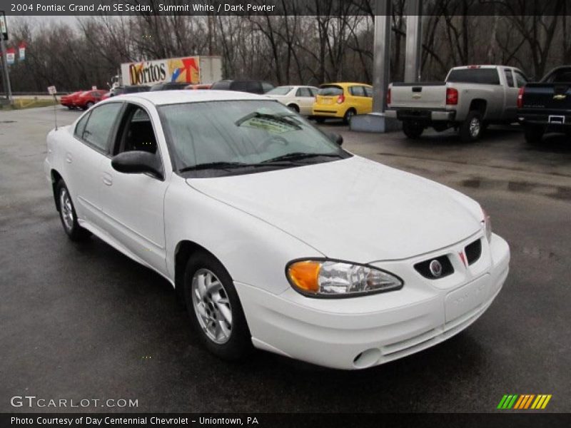 Summit White / Dark Pewter 2004 Pontiac Grand Am SE Sedan