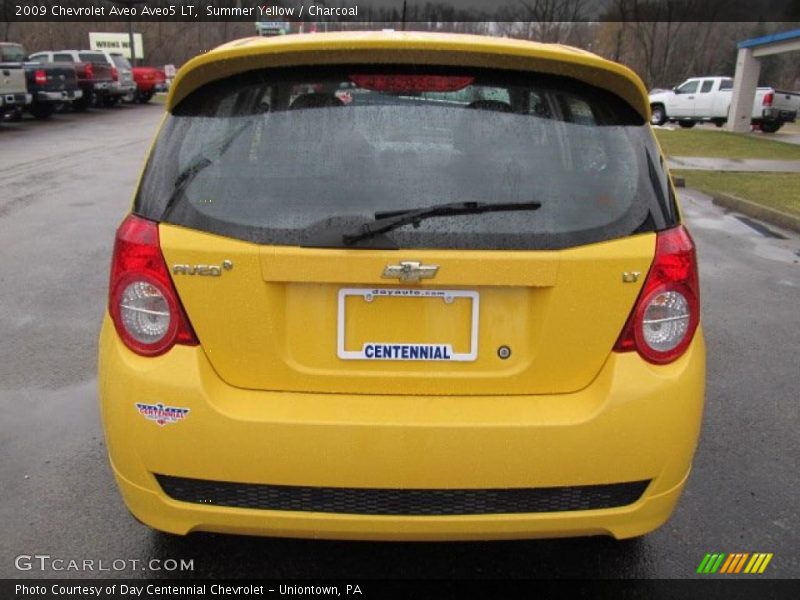 Summer Yellow / Charcoal 2009 Chevrolet Aveo Aveo5 LT