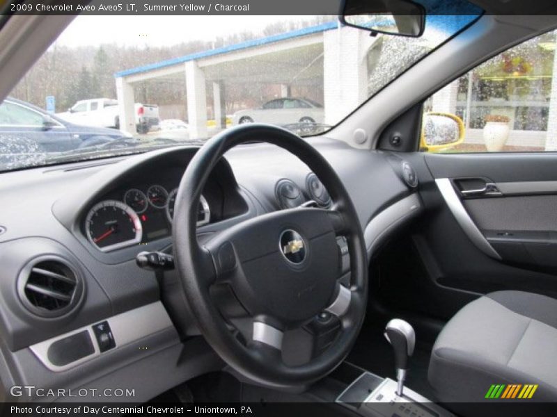 Summer Yellow / Charcoal 2009 Chevrolet Aveo Aveo5 LT