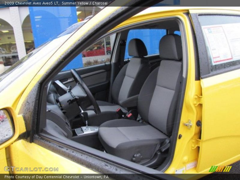 Summer Yellow / Charcoal 2009 Chevrolet Aveo Aveo5 LT