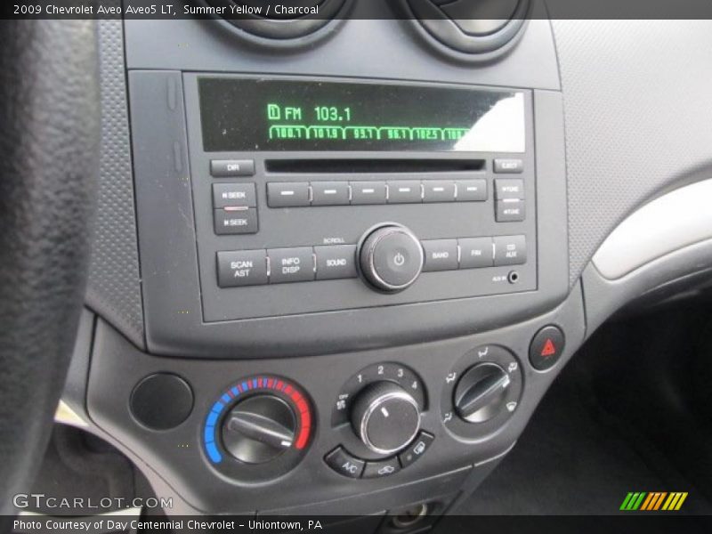 Summer Yellow / Charcoal 2009 Chevrolet Aveo Aveo5 LT