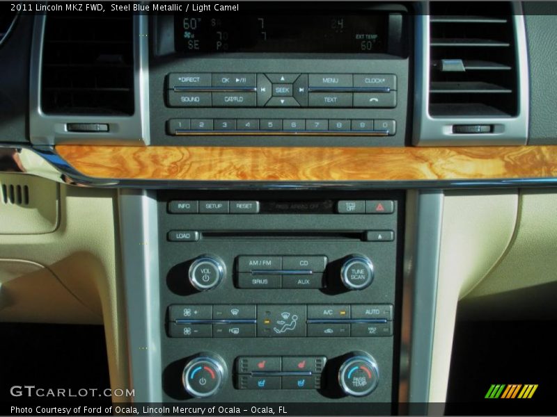 Steel Blue Metallic / Light Camel 2011 Lincoln MKZ FWD