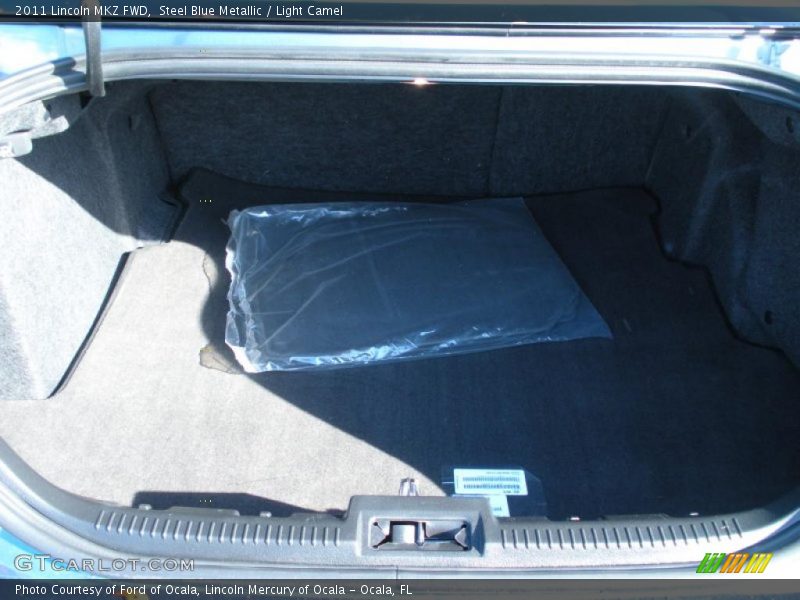 Steel Blue Metallic / Light Camel 2011 Lincoln MKZ FWD