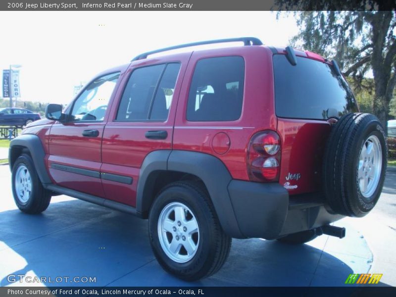 Inferno Red Pearl / Medium Slate Gray 2006 Jeep Liberty Sport