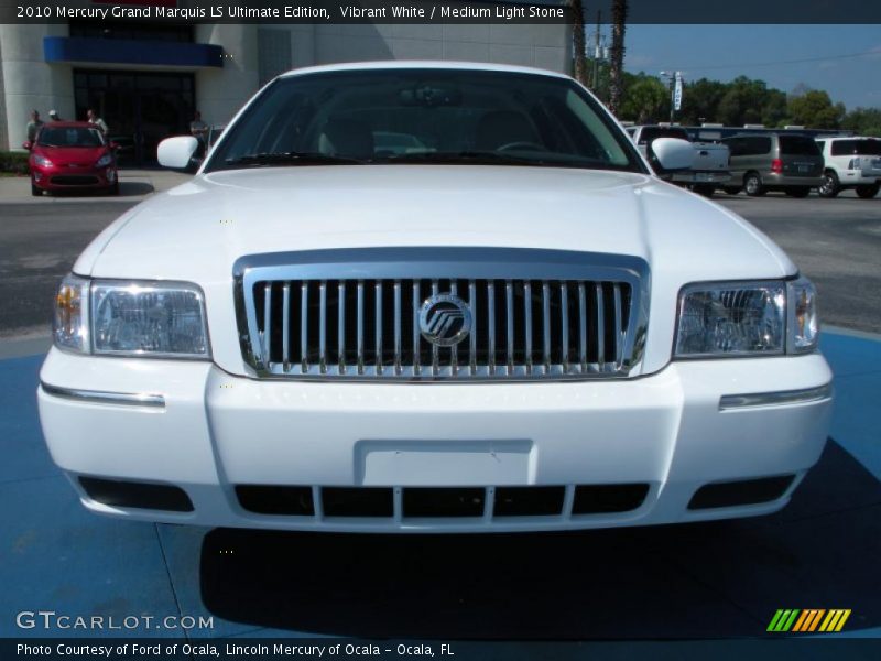 Vibrant White / Medium Light Stone 2010 Mercury Grand Marquis LS Ultimate Edition