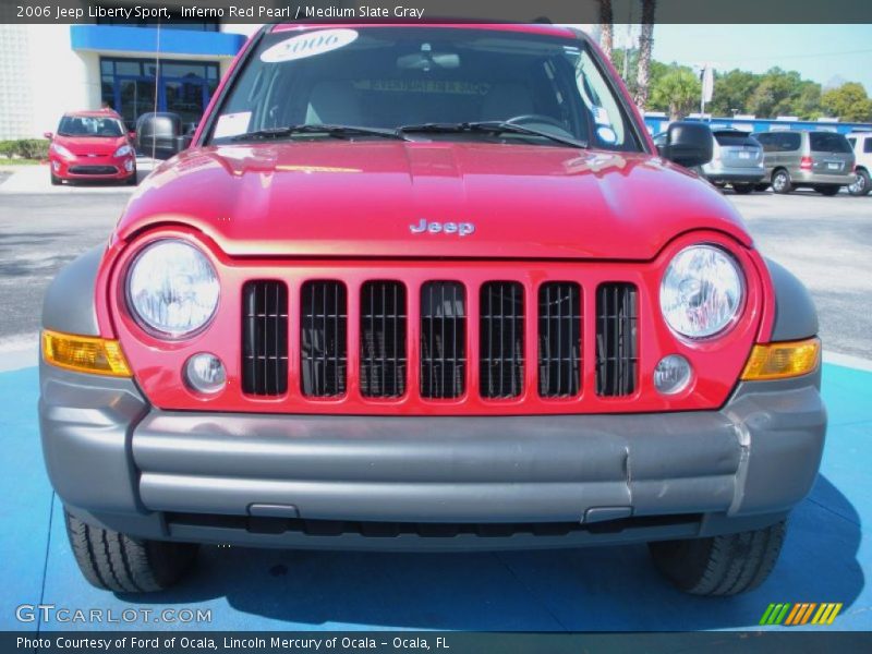 Inferno Red Pearl / Medium Slate Gray 2006 Jeep Liberty Sport