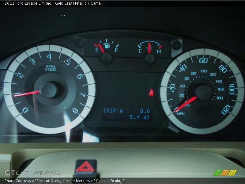  2011 Escape Limited Limited Gauges