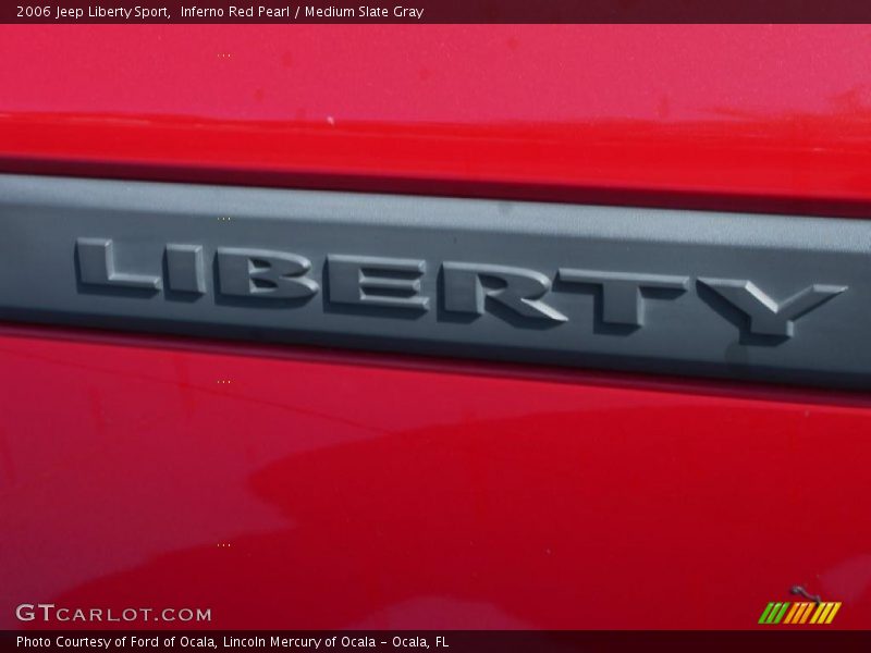 Inferno Red Pearl / Medium Slate Gray 2006 Jeep Liberty Sport