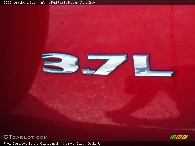 Inferno Red Pearl / Medium Slate Gray 2006 Jeep Liberty Sport