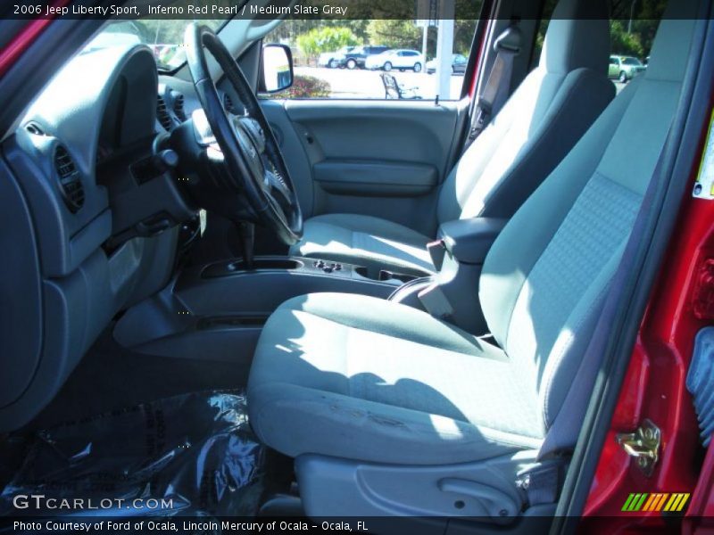 Inferno Red Pearl / Medium Slate Gray 2006 Jeep Liberty Sport