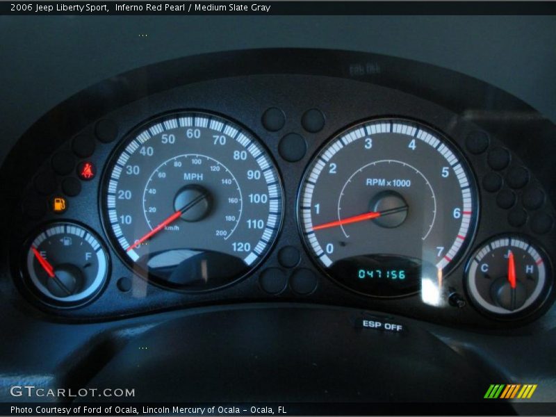 Inferno Red Pearl / Medium Slate Gray 2006 Jeep Liberty Sport
