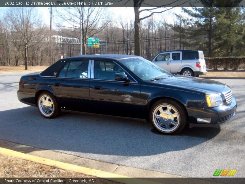 Blue Onyx Metallic / Dark Gray 2002 Cadillac DeVille Sedan