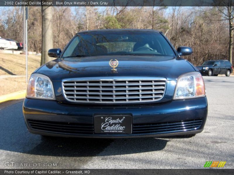 Blue Onyx Metallic / Dark Gray 2002 Cadillac DeVille Sedan