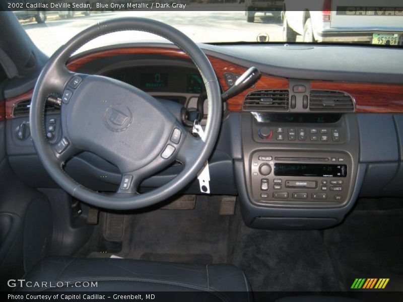 Blue Onyx Metallic / Dark Gray 2002 Cadillac DeVille Sedan