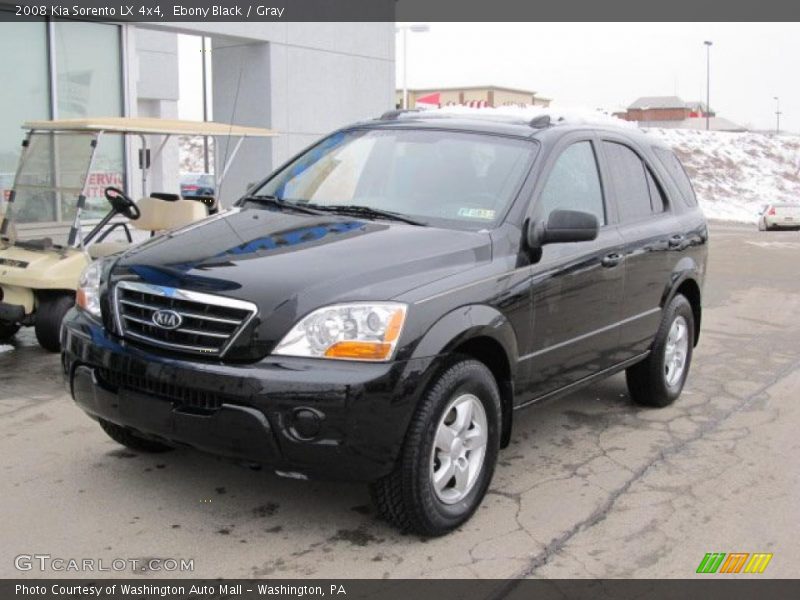 Ebony Black / Gray 2008 Kia Sorento LX 4x4