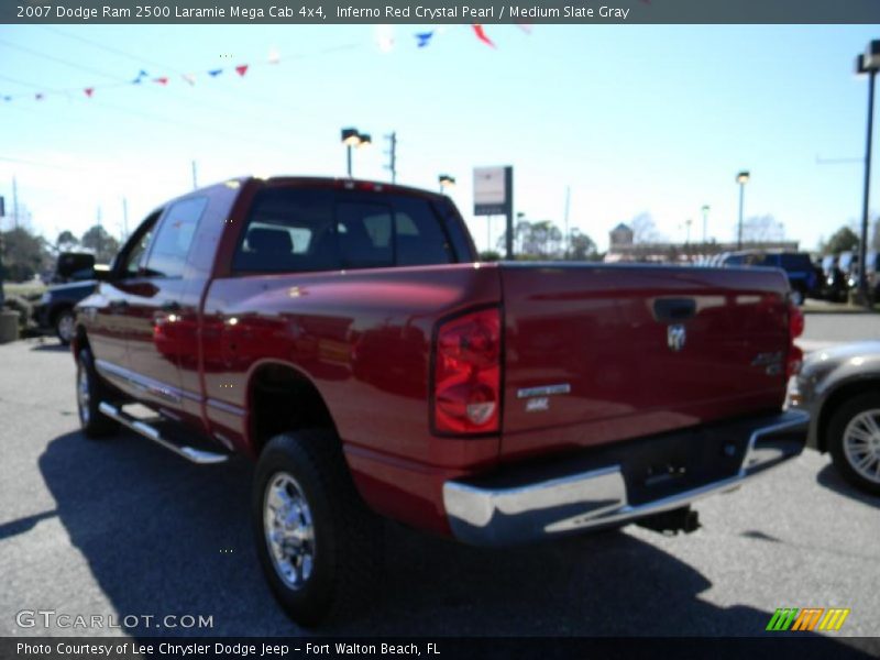 Inferno Red Crystal Pearl / Medium Slate Gray 2007 Dodge Ram 2500 Laramie Mega Cab 4x4