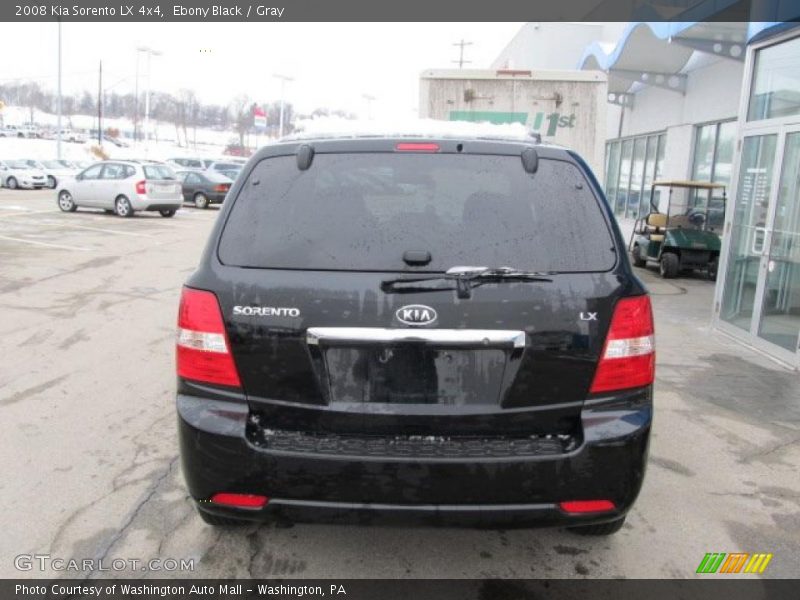 Ebony Black / Gray 2008 Kia Sorento LX 4x4