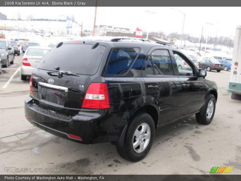 Ebony Black / Gray 2008 Kia Sorento LX 4x4