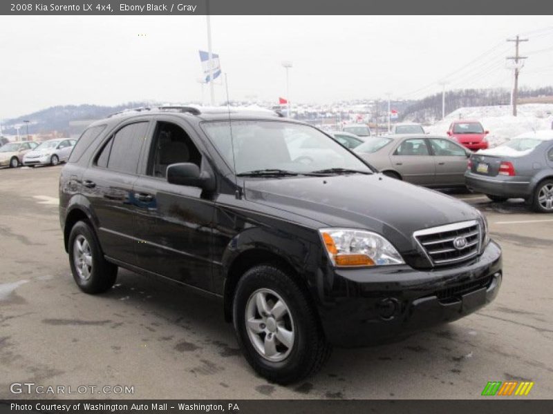 Ebony Black / Gray 2008 Kia Sorento LX 4x4
