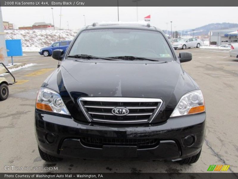 Ebony Black / Gray 2008 Kia Sorento LX 4x4