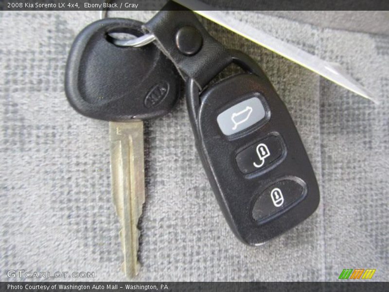 Ebony Black / Gray 2008 Kia Sorento LX 4x4