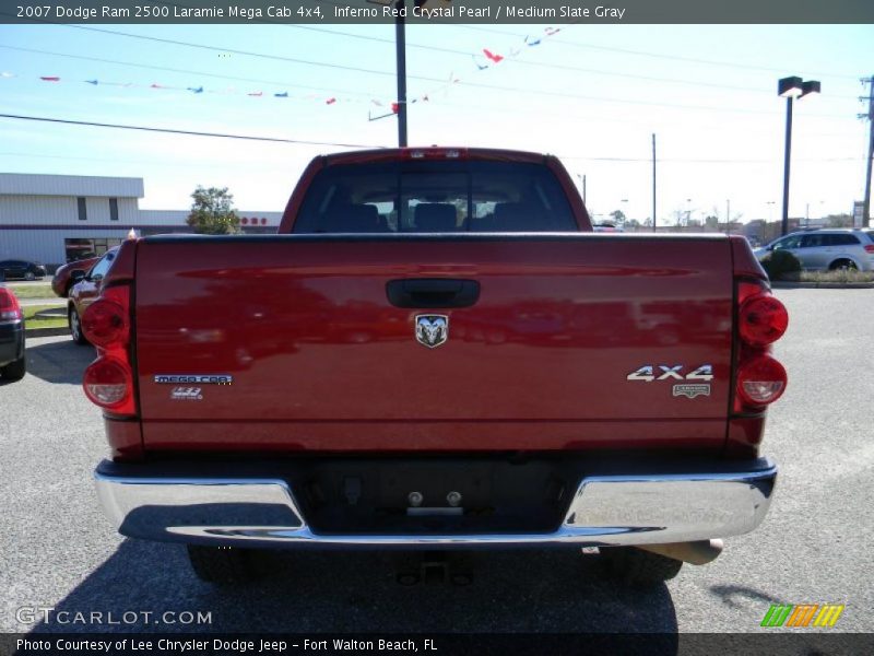 Inferno Red Crystal Pearl / Medium Slate Gray 2007 Dodge Ram 2500 Laramie Mega Cab 4x4