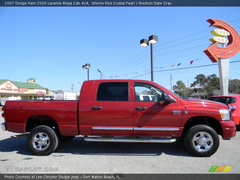 Inferno Red Crystal Pearl / Medium Slate Gray 2007 Dodge Ram 2500 Laramie Mega Cab 4x4