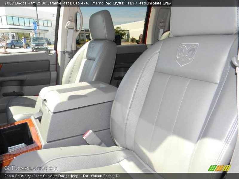 Inferno Red Crystal Pearl / Medium Slate Gray 2007 Dodge Ram 2500 Laramie Mega Cab 4x4