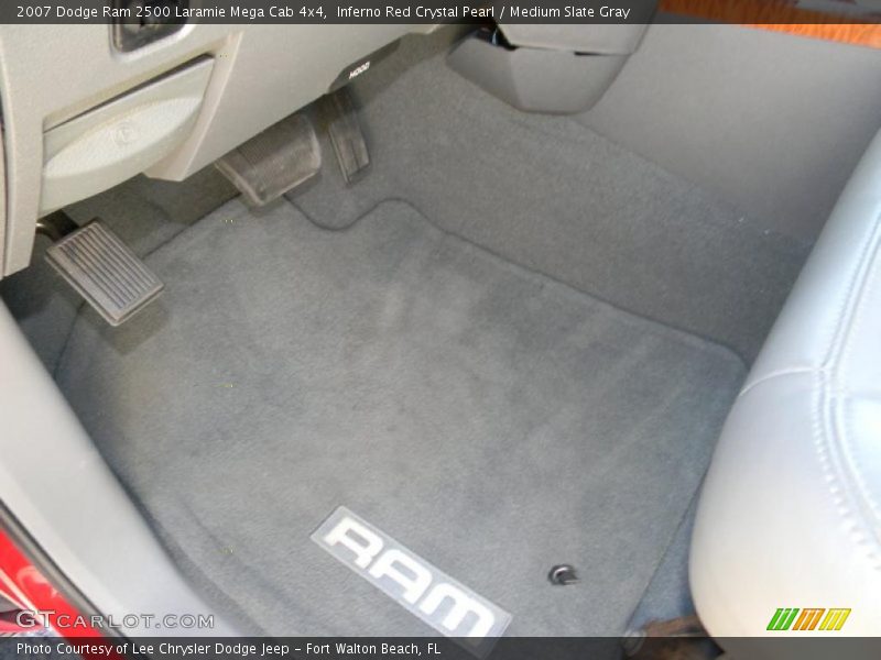 Inferno Red Crystal Pearl / Medium Slate Gray 2007 Dodge Ram 2500 Laramie Mega Cab 4x4