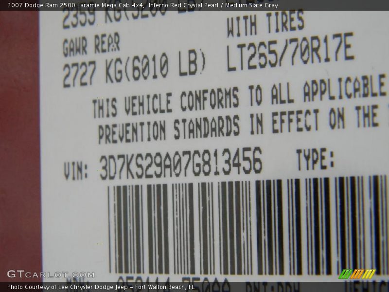 Inferno Red Crystal Pearl / Medium Slate Gray 2007 Dodge Ram 2500 Laramie Mega Cab 4x4